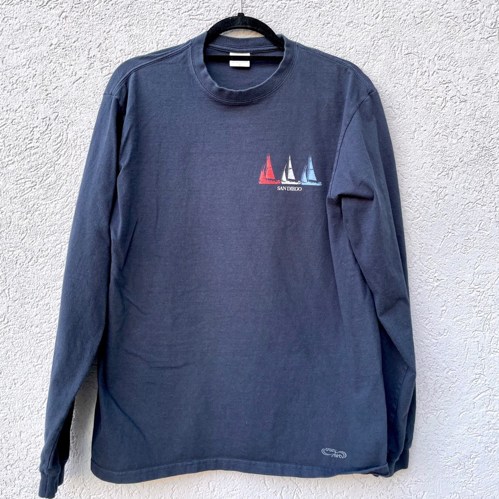 Navy Blue San Diego Long Sleeve Shirt